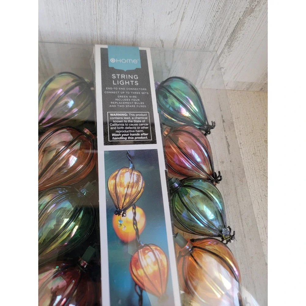 Home NEW string lights hot air balloon rainbow unique decor indoor outdoor